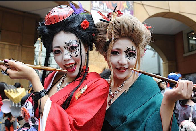 japanese style of halloween cosplay