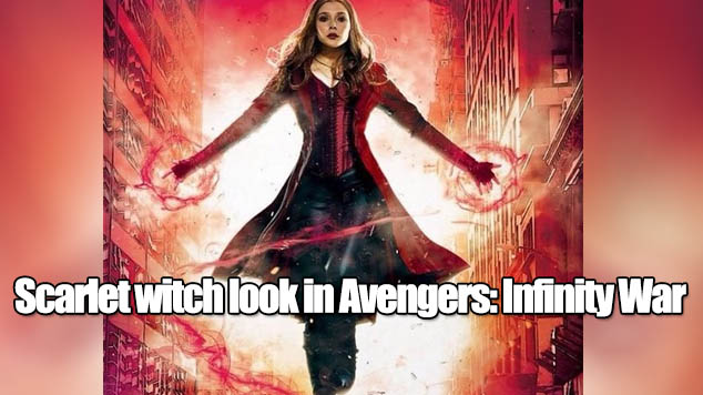 Scarlet witch look in Avengers Infinity War